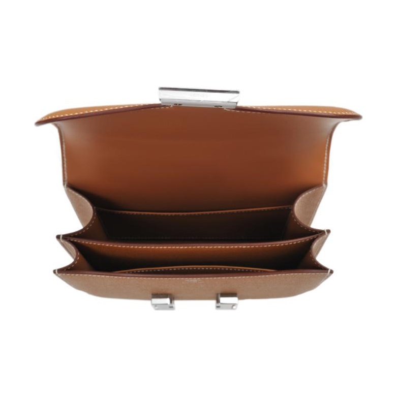 Hermès Constance 19 Palladiumauflag Epsom Gold