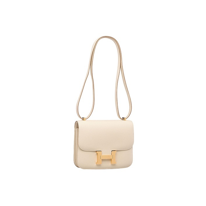Hermès Constance 19 Gelbgold Epsom Craie