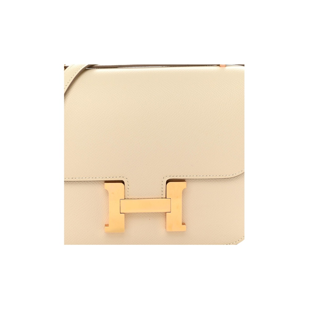 Hermès Constance 19 Gelbgold Epsom Craie