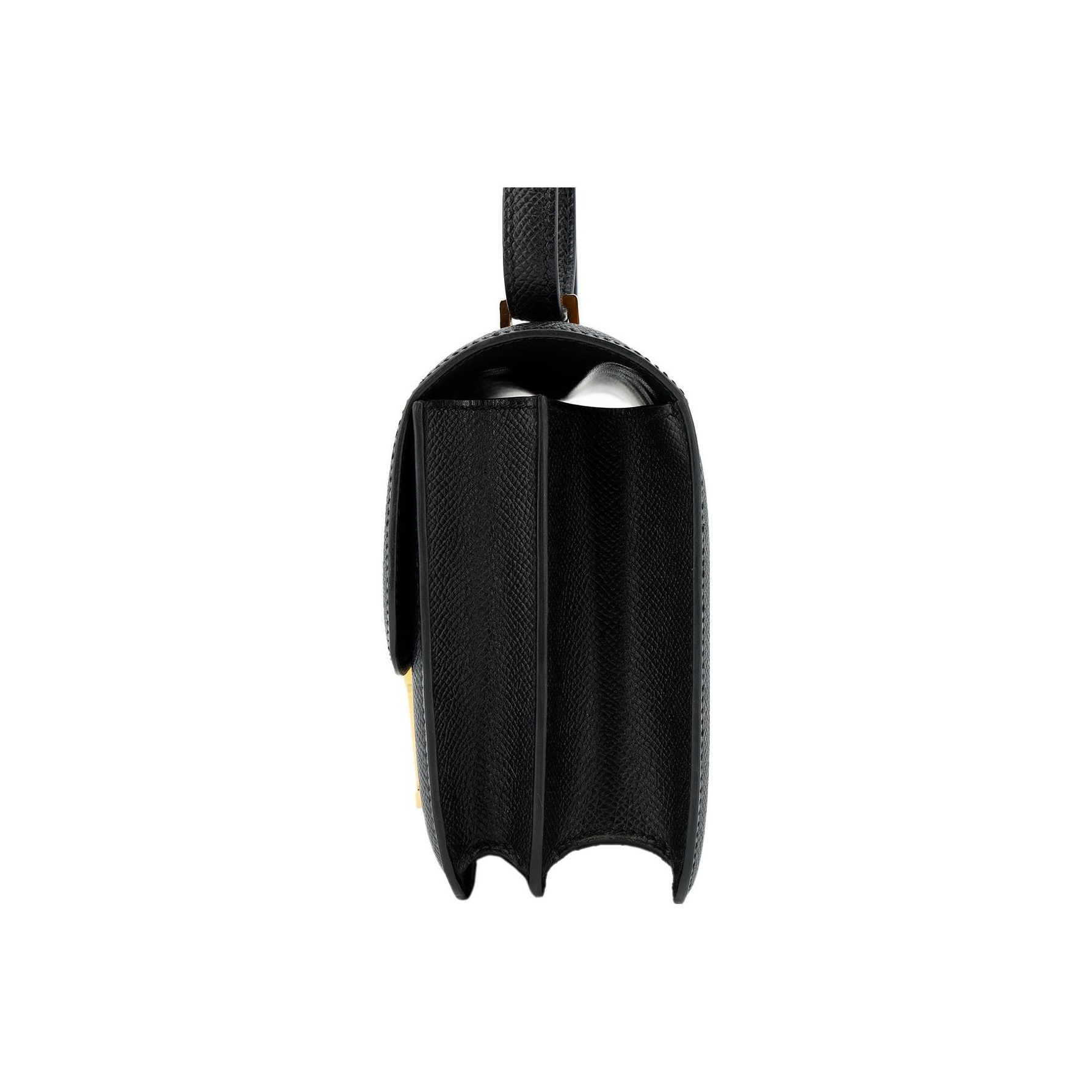 Hermès Constance 19 Gelbgold Epsom Noir