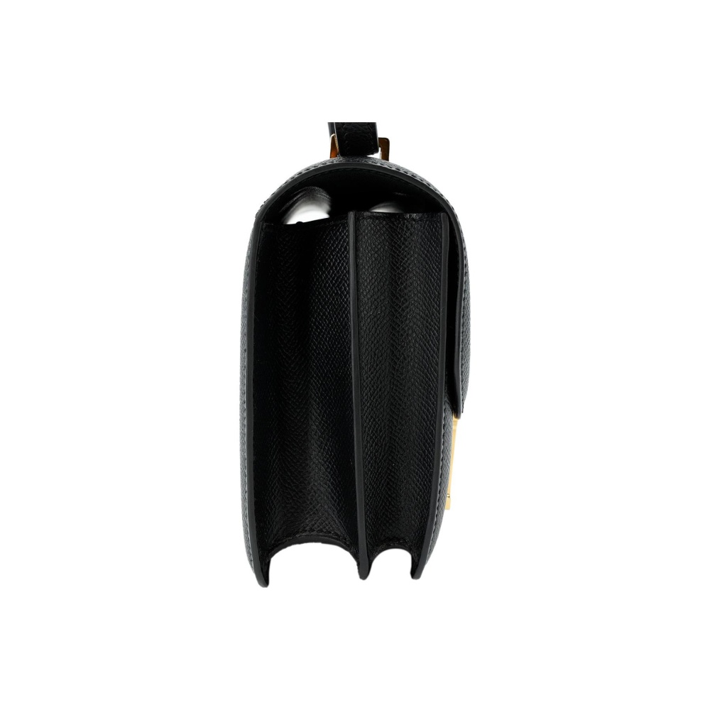 Hermès Constance 19 Gelbgold Epsom Noir
