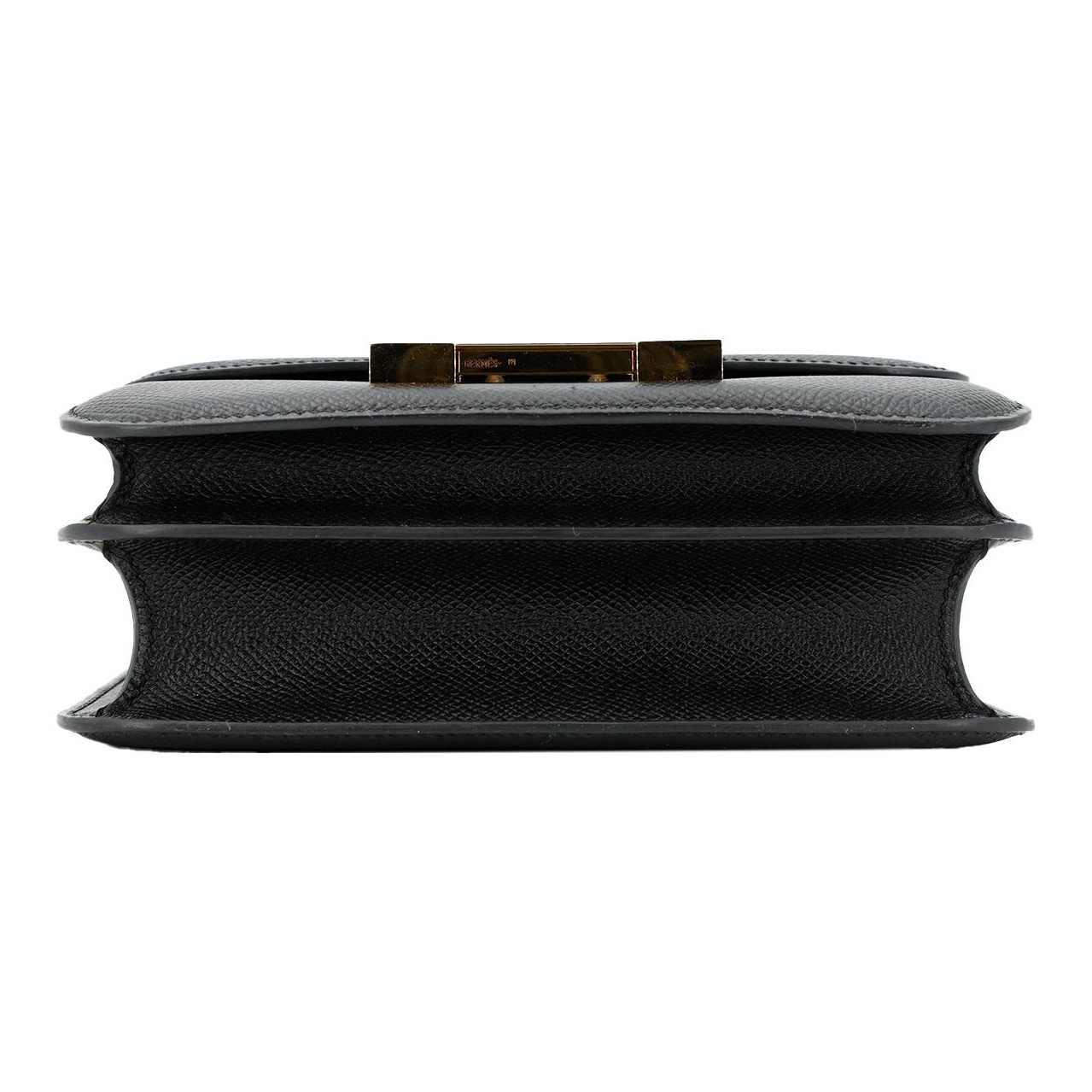 Hermès Constance 19 Gelbgold Epsom Noir