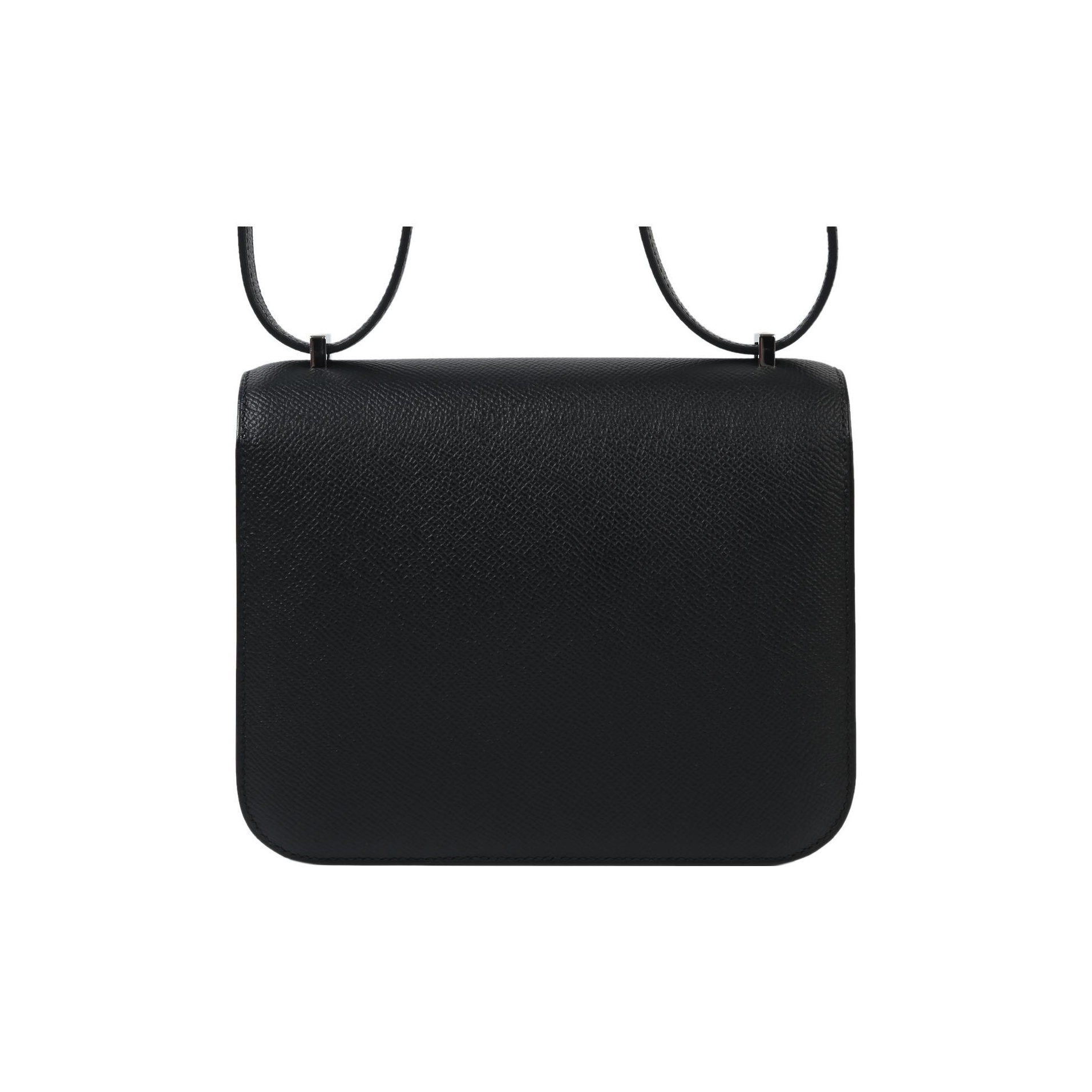 Hermès Constance 19 Palladiumauflag Epsom Noir