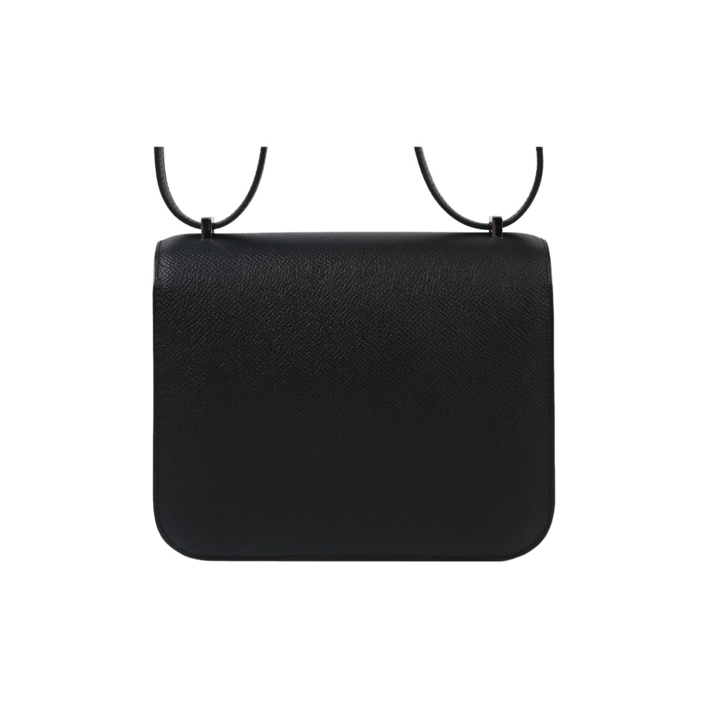 Hermès Constance 19 Palladiumauflag Epsom Noir