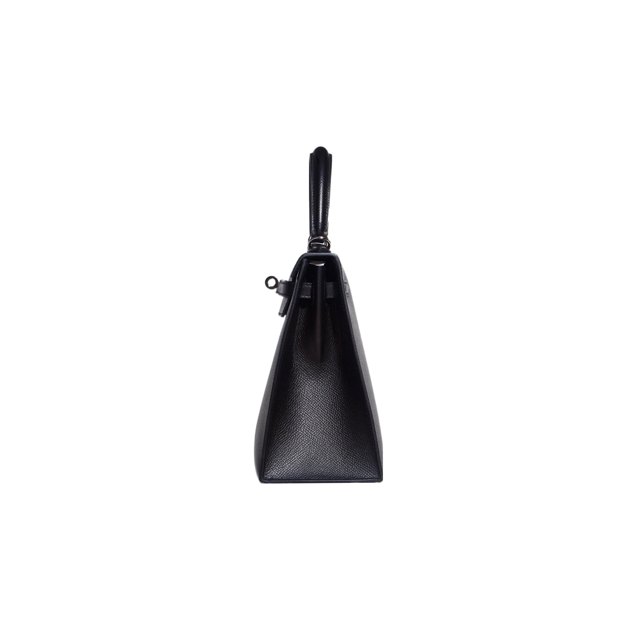 Hermès Kelly 25 Epsom Palladium Hardware