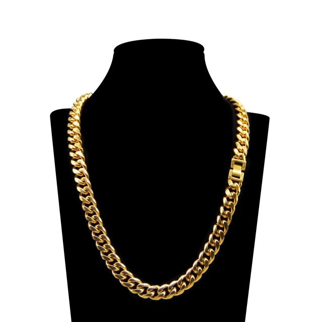 Stock 10MM Cuban Necklace with Jewelry Buckle KN225359-Z
