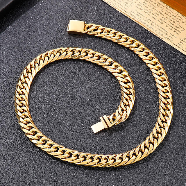 Stock Horsewhip Shaped Necklace with Insert Buckle KS139216-Z