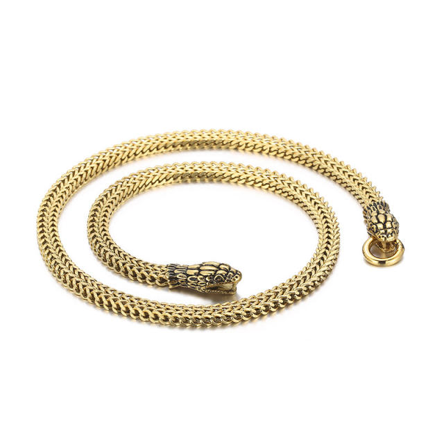 Stock Snake Head Necklace KN202158-KJX
