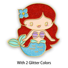 With 2 Glitter Colors+$0.24/pc