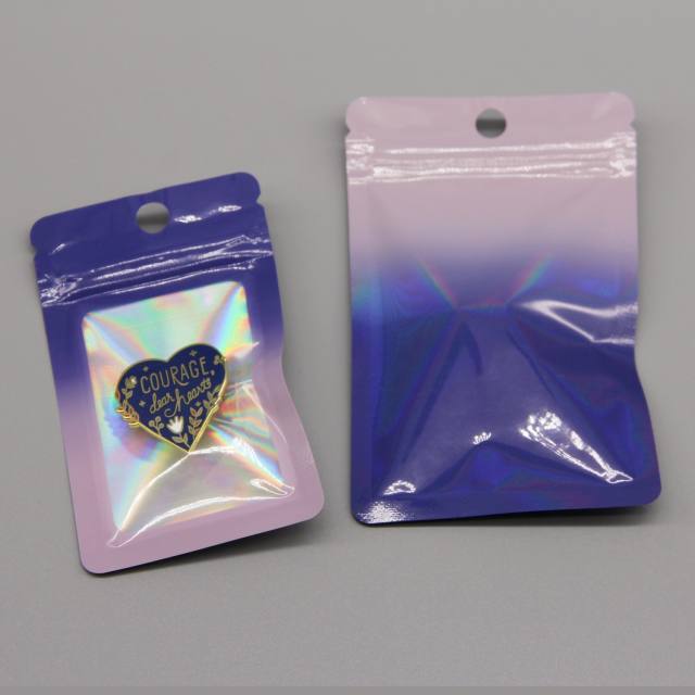 Laser Zip-Lock Bag for Lapel Pin