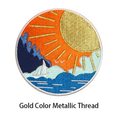 Add Gold Metallic Thread