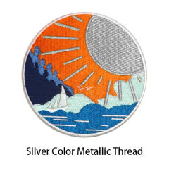Add Silver Metallic Thread
