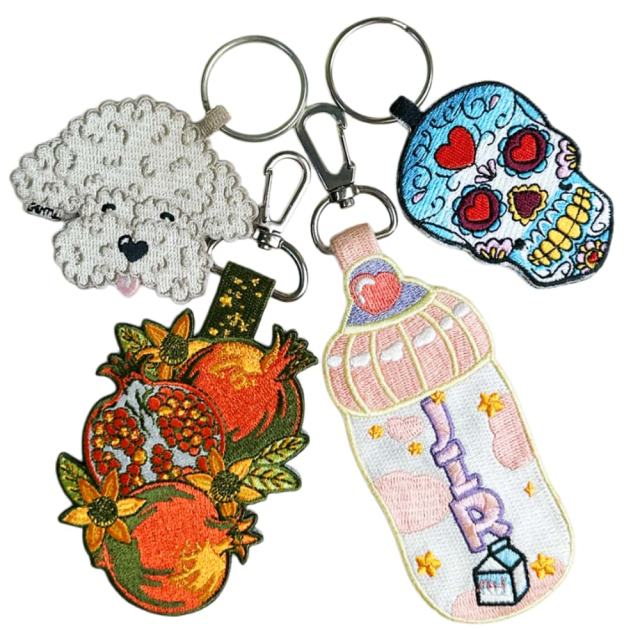 Custom Embroidered Keychains
