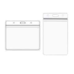 Clear Plastic ID Card Holder