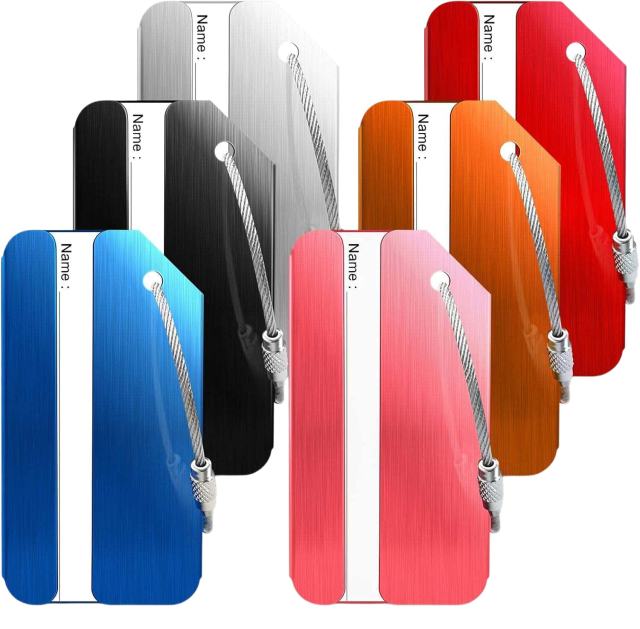 Custom Aluminum Luggage Tag with Name Card