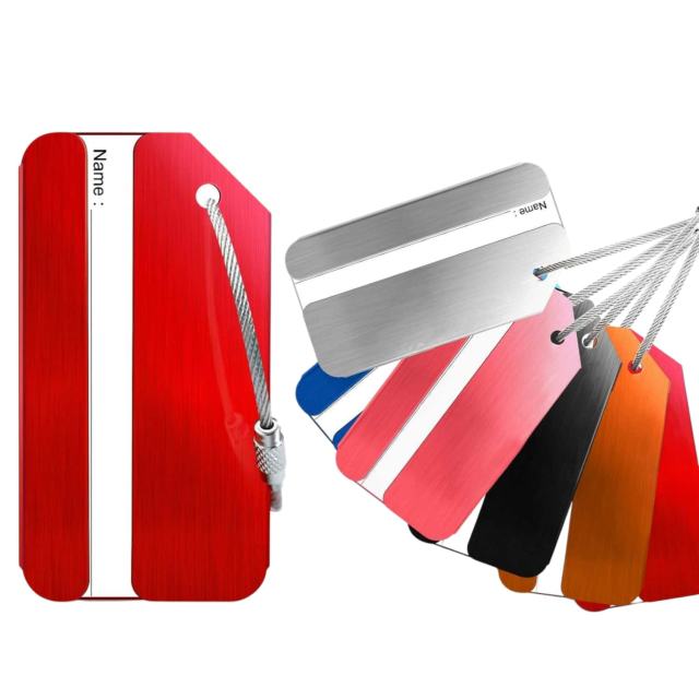 Custom Aluminum Luggage Tag with Name Card