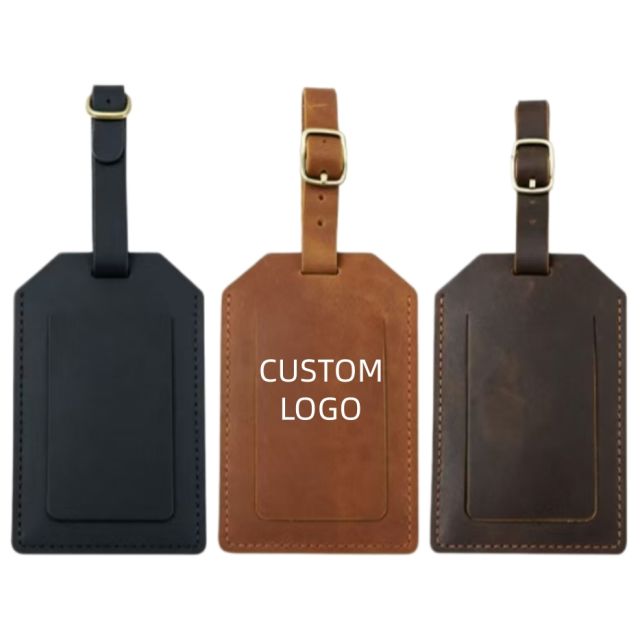 Custom Leather Luggage Tags
