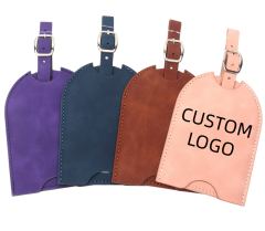 Custom Leather Luggage Tags