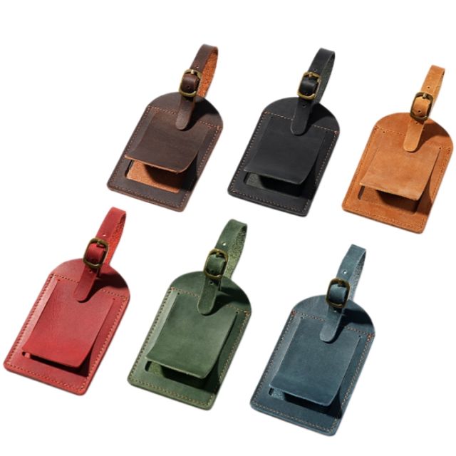 Custom Leather Luggage Tags