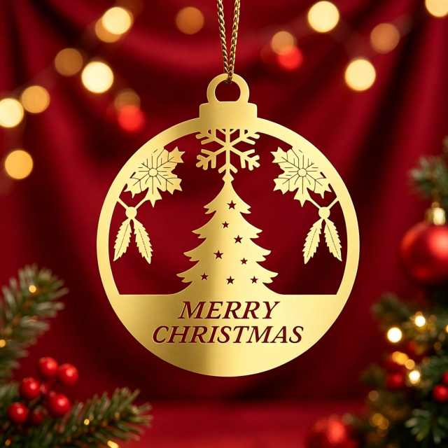Custom Gold Brass Ornaments
