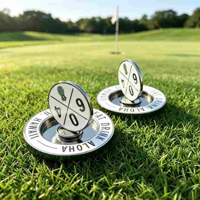 Fully Custom Poker Chip Golf Ball Markers