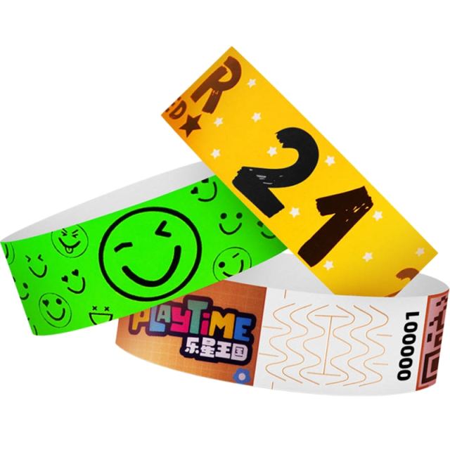 Custom Full Color Printed Tyvek Wristbands