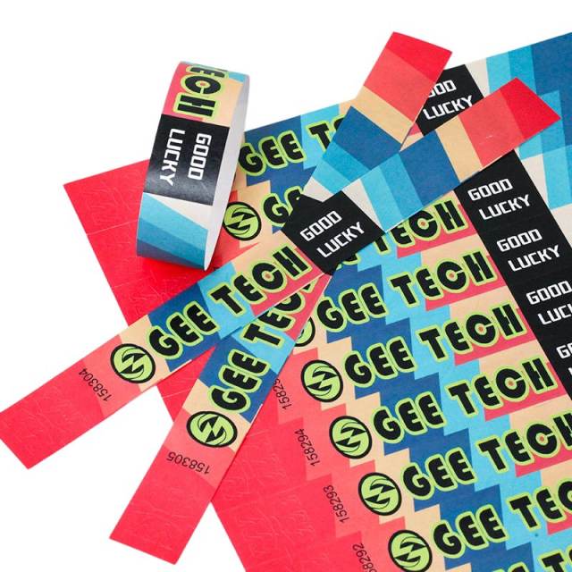 Custom Full Color Printed Tyvek Wristbands