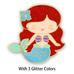 With 3 Glitter Colors