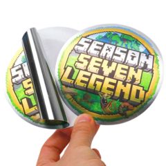 CUSTOM METALLIC STICKERS