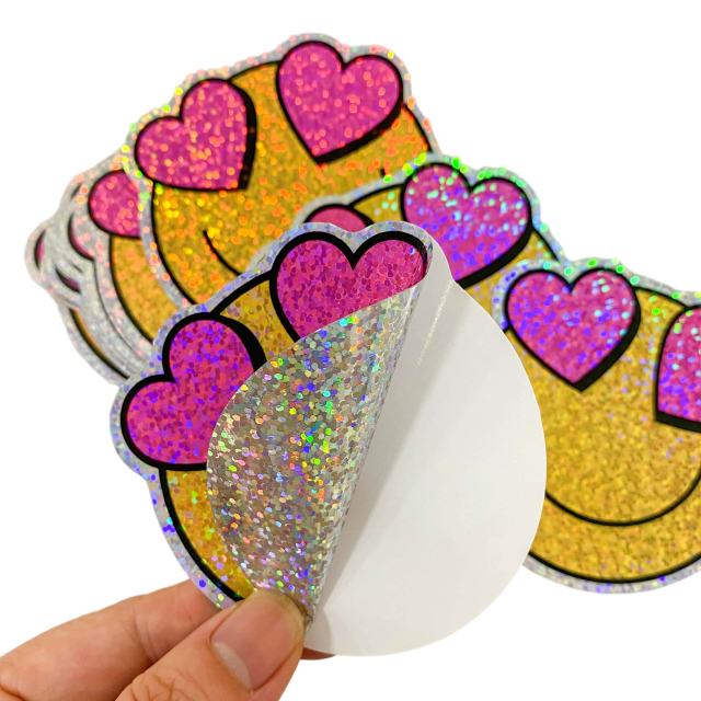 CUSTOM GLITTER STICKERS