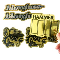 CUSTOM METALLIC STICKERS