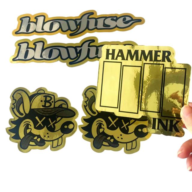 CUSTOM METALLIC STICKERS