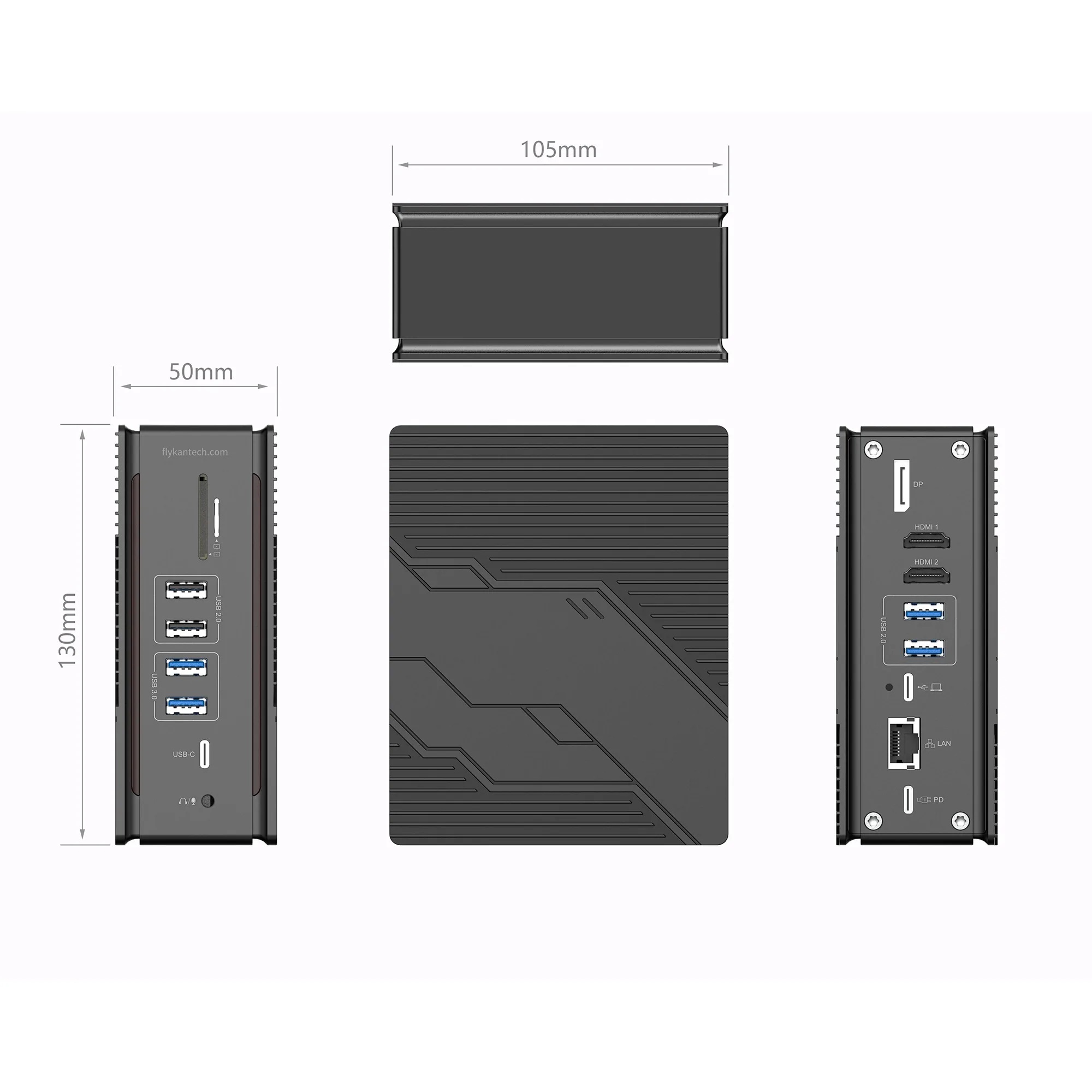 DK1200 | Triple 8K USB-C Docking Station - 100w, DP1.4