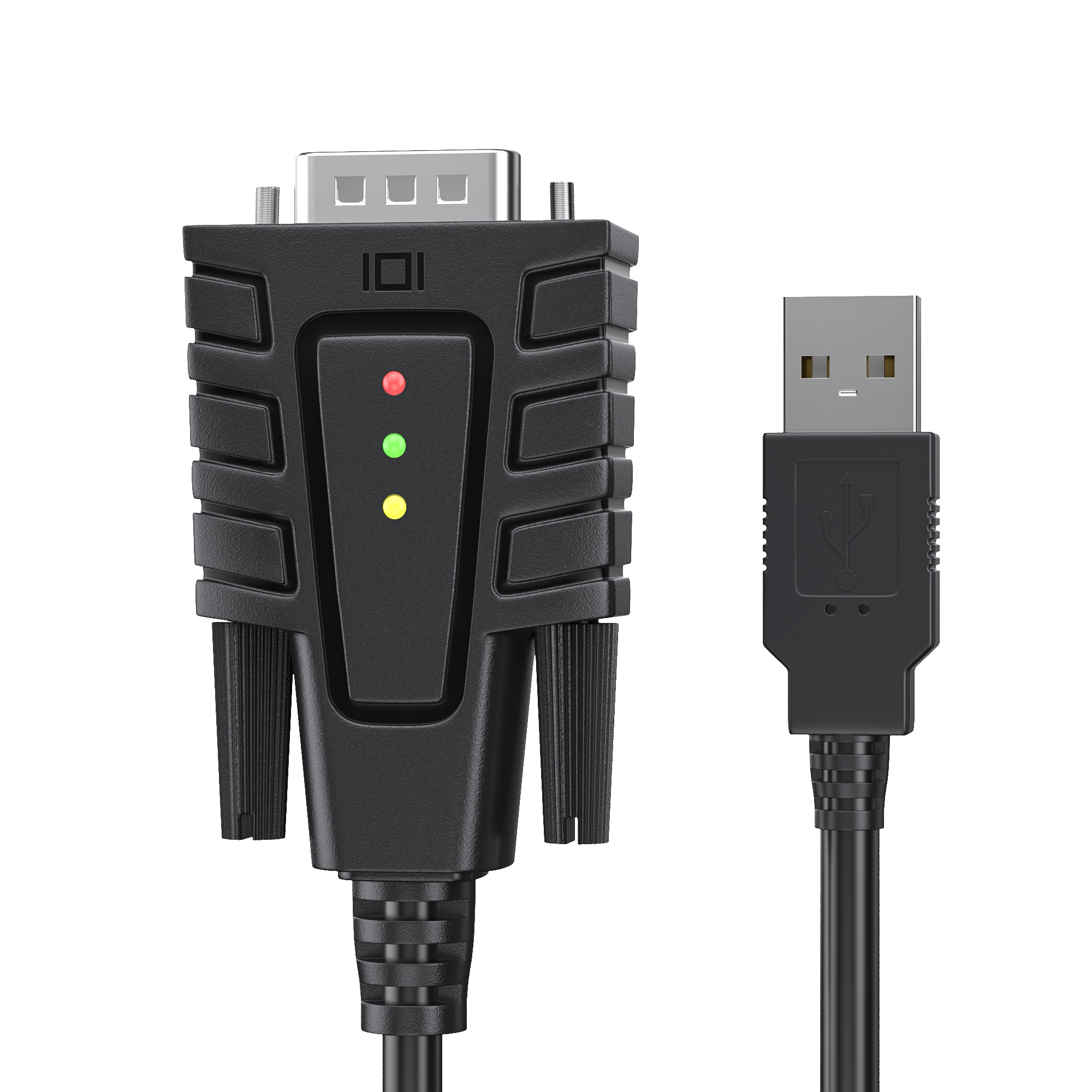 USB232A-B-A | USB - シリアルへのアダプター - 3つのモニタリングLED付き