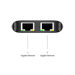 CU200 | Адаптер USB 3.0 на два порта Gigabit Ethernet с портом USB