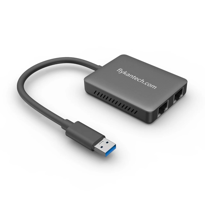 CU200-MG | USB3.0 Dual Port Gigabit Ethernet Adapter - Metal