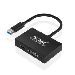 USB 3.0 - HDMI & DVI/VGA変換アダプター／デュアルディスプレイ - HD00009