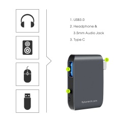 U3AU001 | Carte son Stéréo Externe USB-C