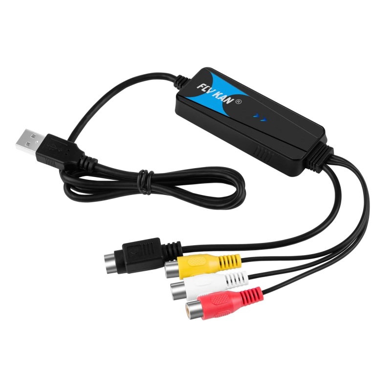 VDC2021 | USB 비디오 캡처 장치 어댑터 (VHS-DVD, Win&Mac)