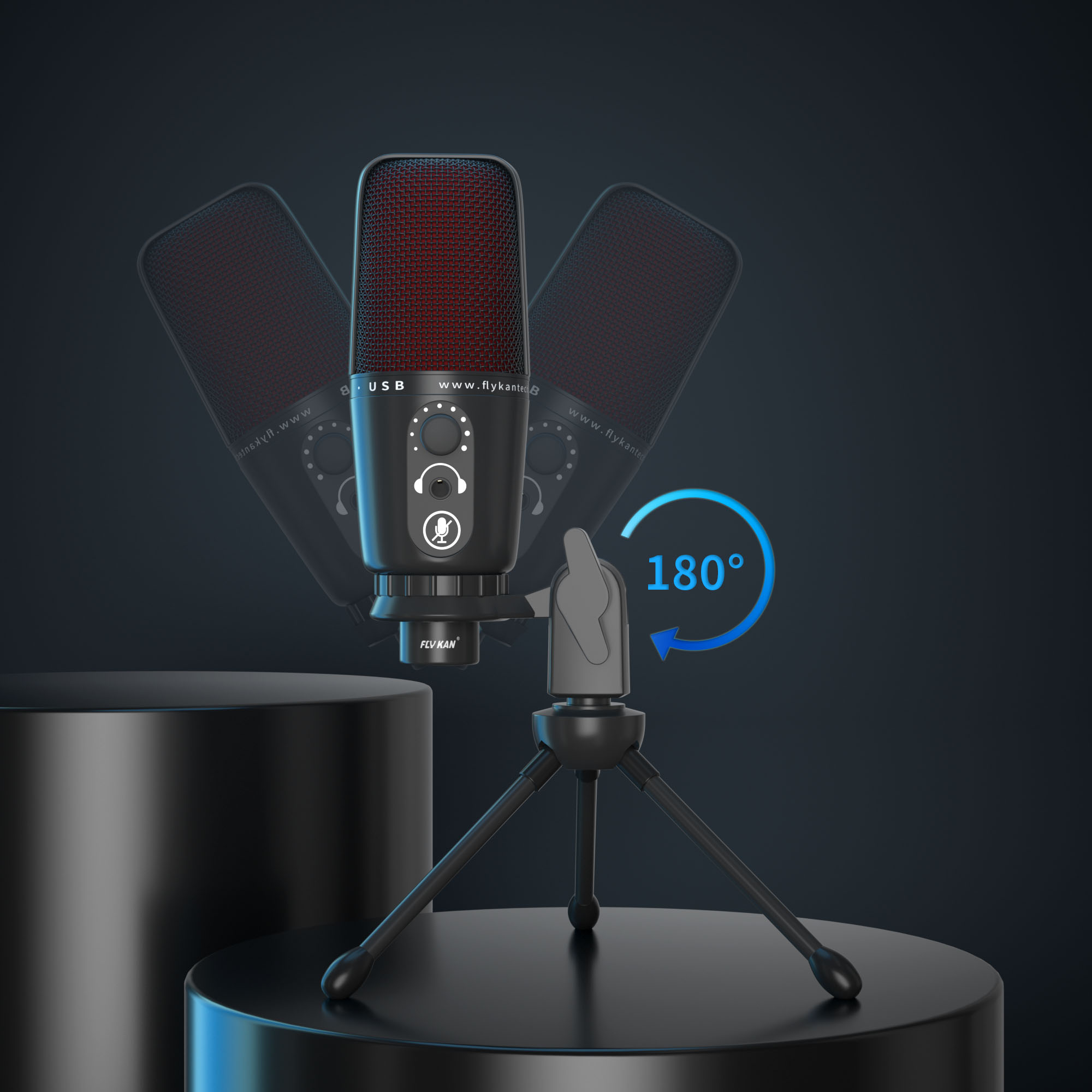 ME3 | Microfono da tavolo USB con LED RGB