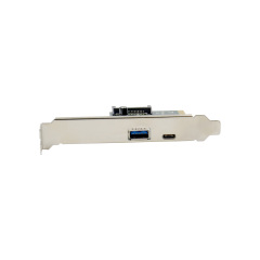 PCIE-USB1C1A-10G | 2-Port 10Gbps USB-A & USB-C PCIe Card - USB 3.2 Gen 2 PCI Express Type C/A Host Controller Card Adapter