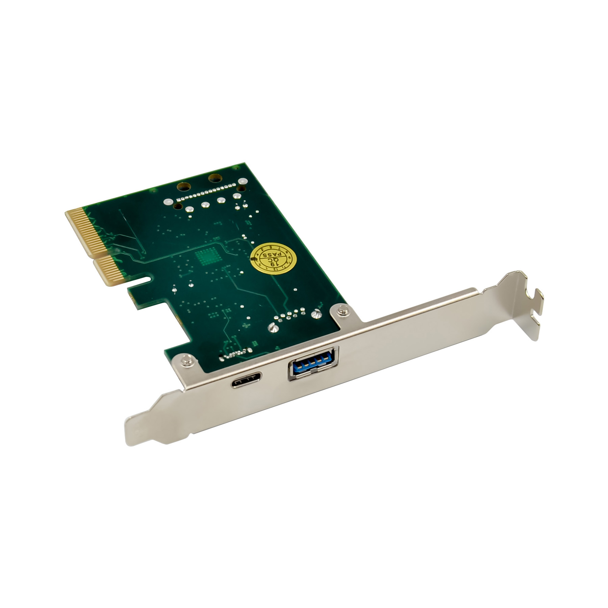 PCIE-USB1C1A-10G | PCI Express USB-C USB-A 2-Port Karte - USB 3.2 Gen 2 (10 Gbit/s) Typ C - Interner USB-Hub