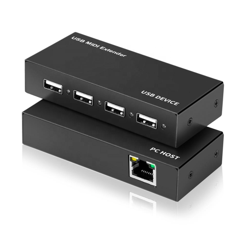NT100 | 4-портовый USB 2.0-удлинитель по кабелю Cat 5