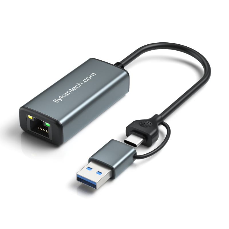 Convertidor USB A/C a Ethernet 2.5G - LAN-UC8155