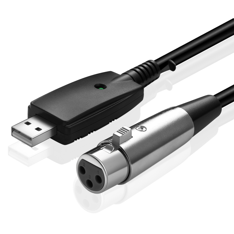 USBXLR-P1 XLR USB インターフェースケーブル