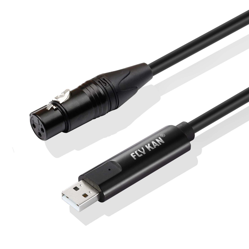 USBXLR-M1 XLR to USB Interface Cable - Metal