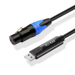 USBXLR-M1 XLR to USB Interface Cable - Metal