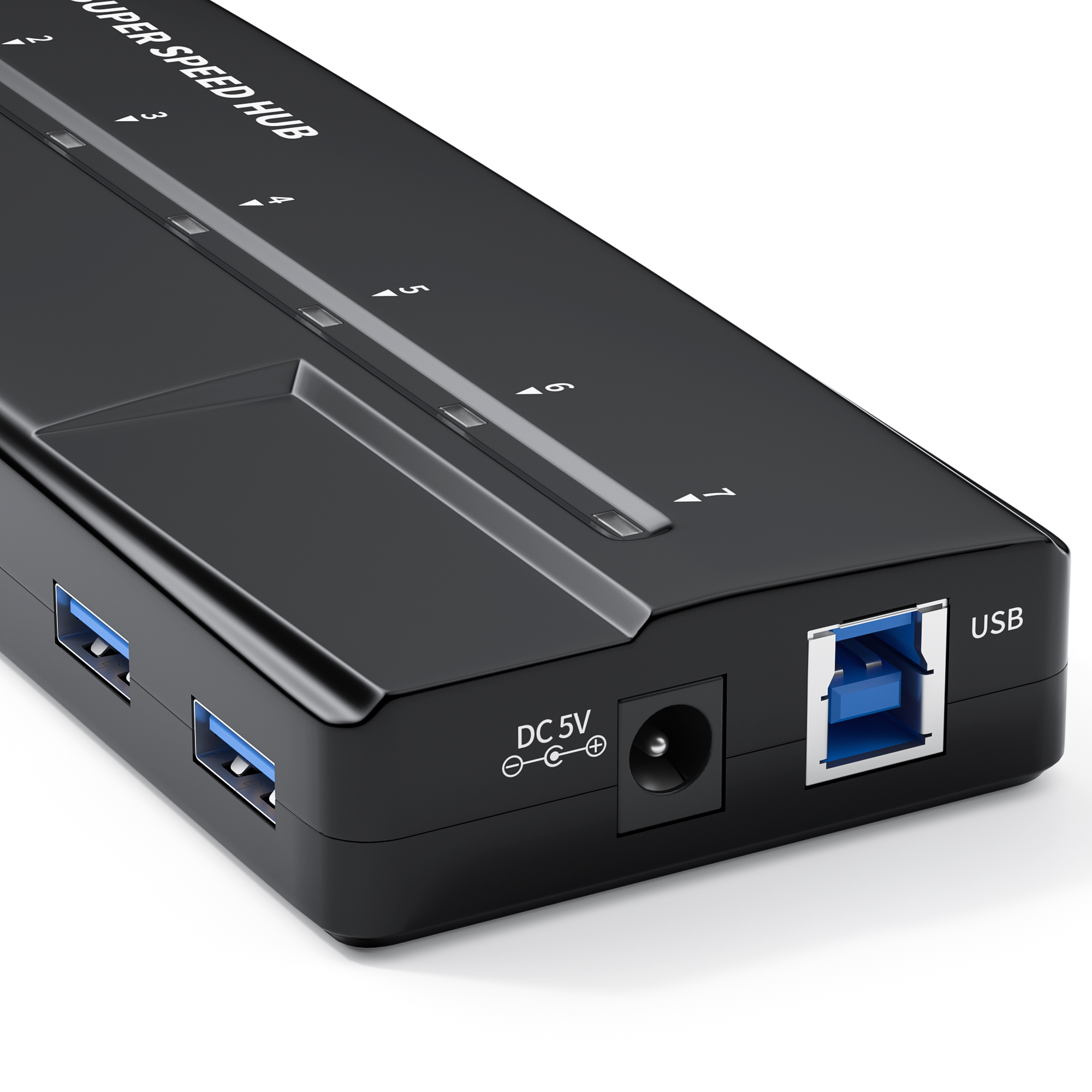 BUH3071 USB 3.0 7-Port Daten-Synchronisierungs- und BC1.2-Simultanes-Ladegerät-Hub