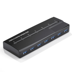 BUH3071 Concentrador USB 3.0 de Sincronización de Datos y Carga Simultánea BC1.2 de 7 Puertos