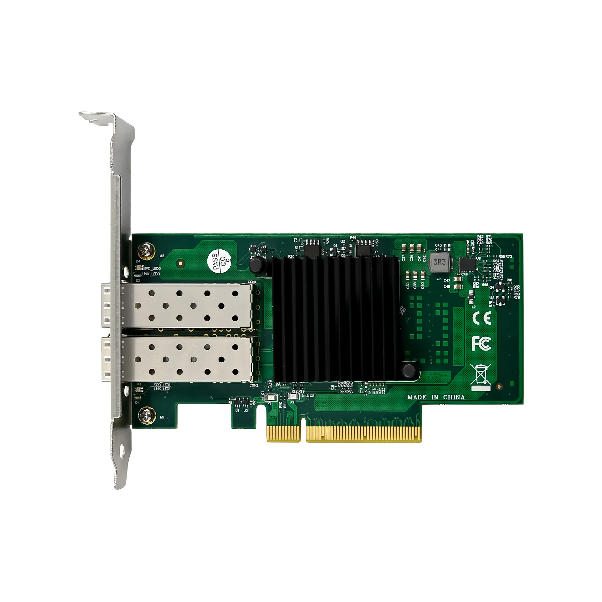 PEX10GSFP-723 | 오픈 SFP+를 지원하는 2포트 10G 광섬유 네트워크 카드 - Intel JL82599ES